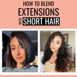 how to blend extensions with short hair 