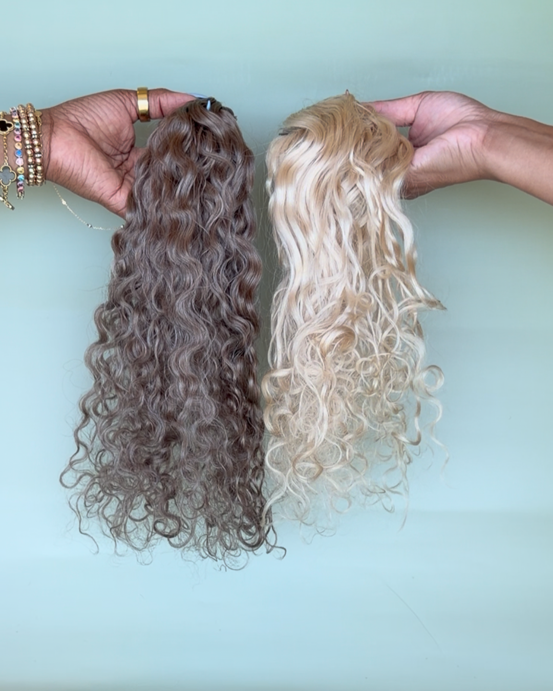 Beach Wavy Fusion K-Tips — Ash Blonde Bundle Set 22"