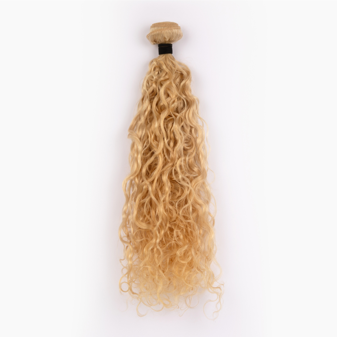 Beach Wavy Lightest Blonde Machine Wefts