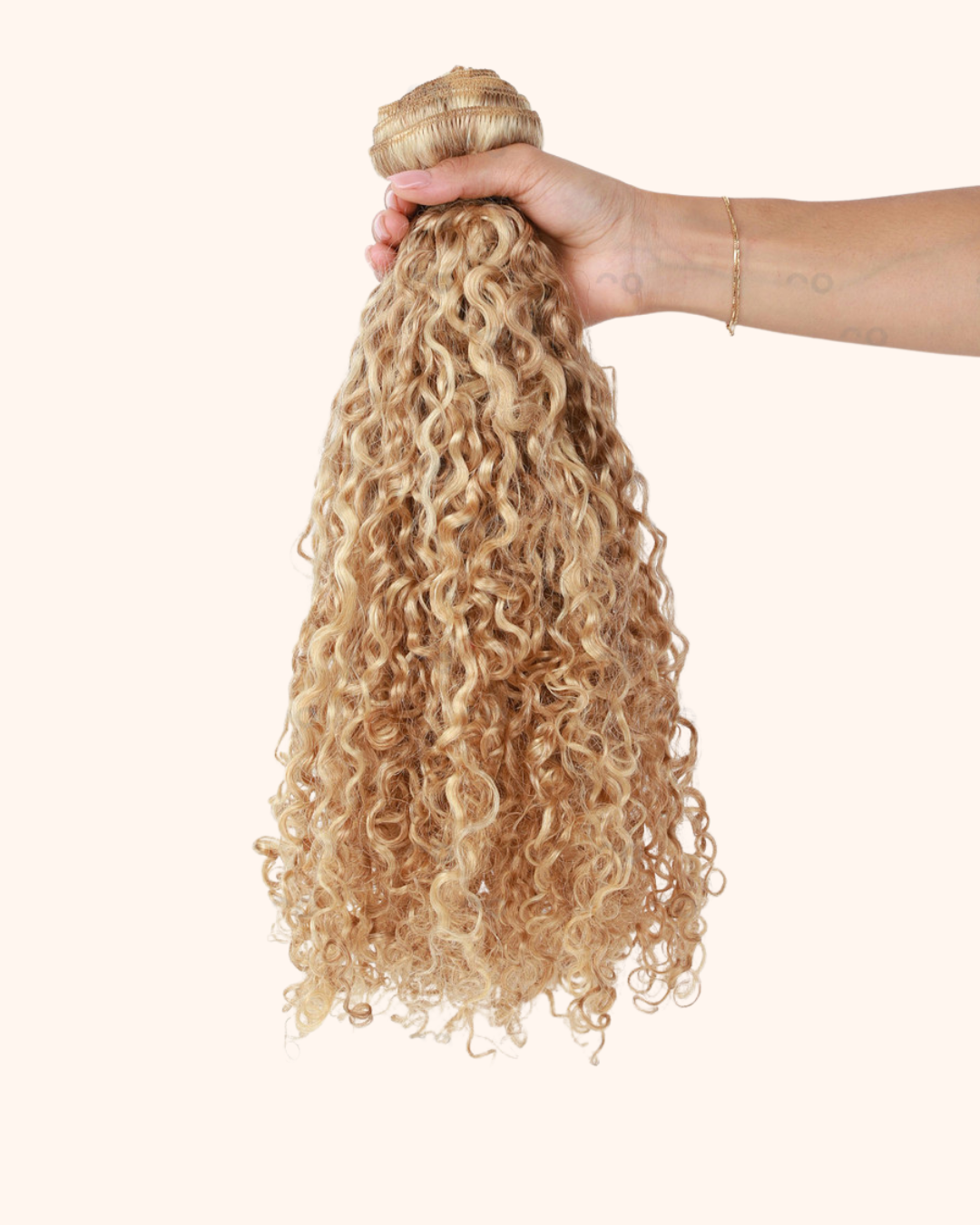 Custom 24" 320g Bougie Island Curly Clip-in Set #27/#613