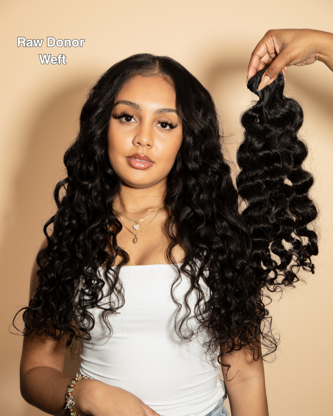 Temple Luxe Curly Machine Weft - (3a) | 100g
