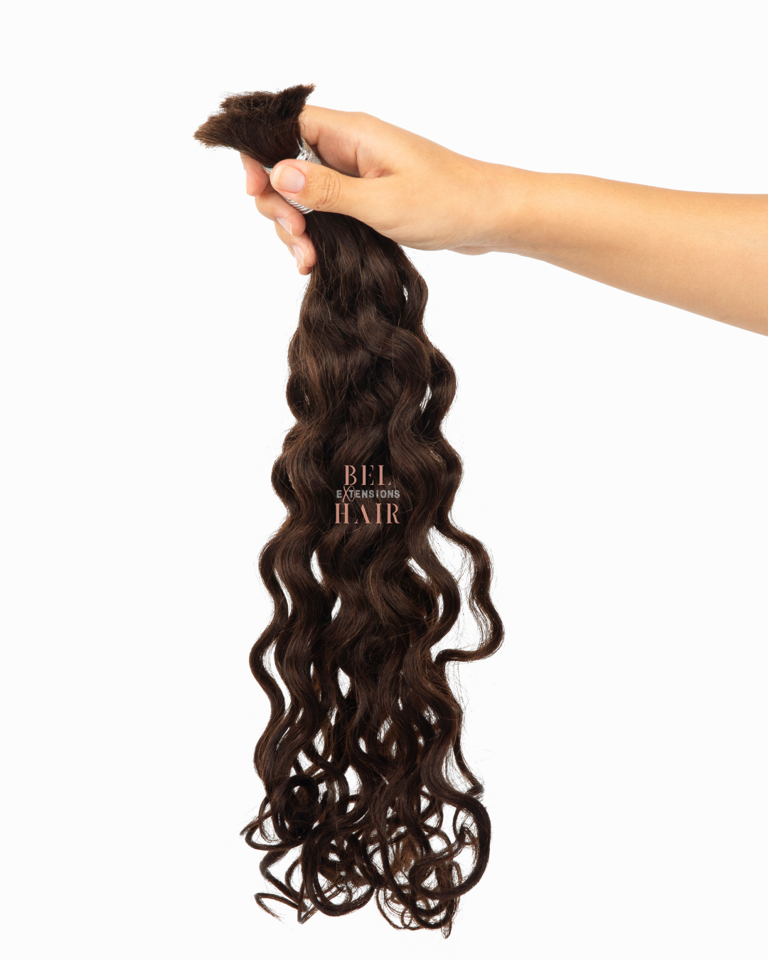 curly brown boho human braiding hair