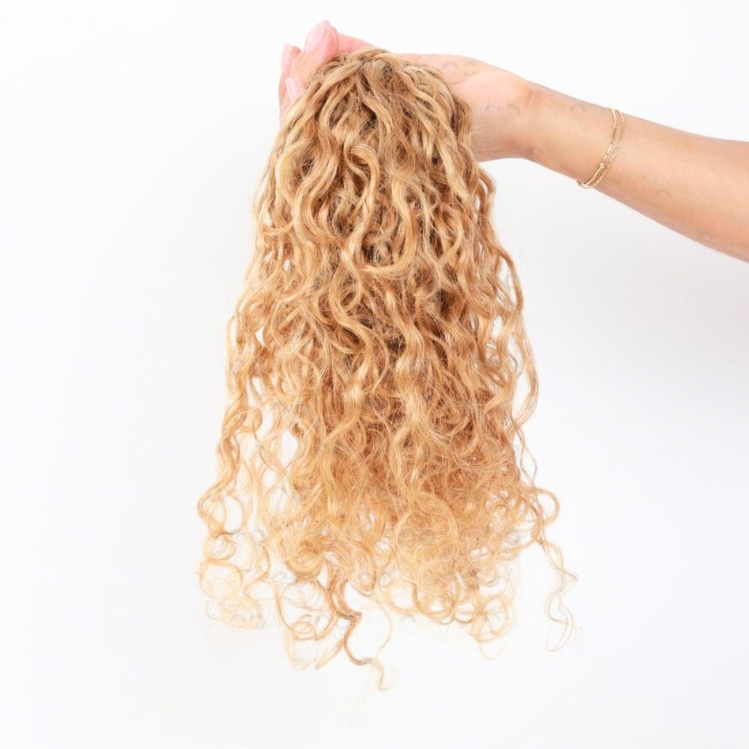 24" Bougie 320g Exotic Curly #27 Honey Clip-in Set