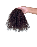 Island Curly Machine Weft — Darkest Brown, 18"