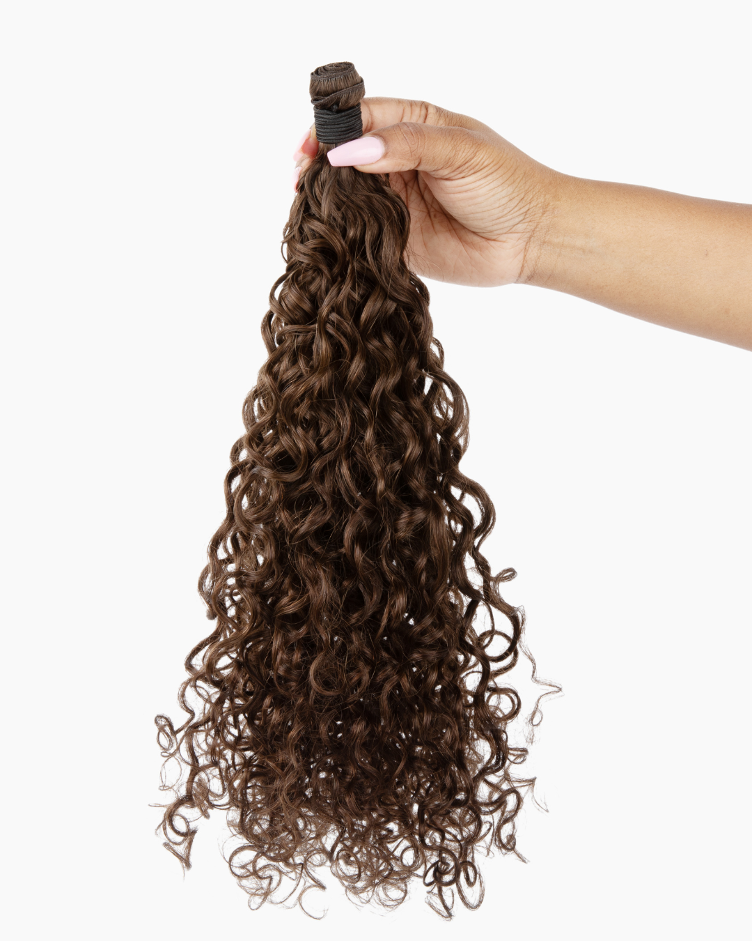 22" Exotic Curly Genius Weft - Dark Brown #2