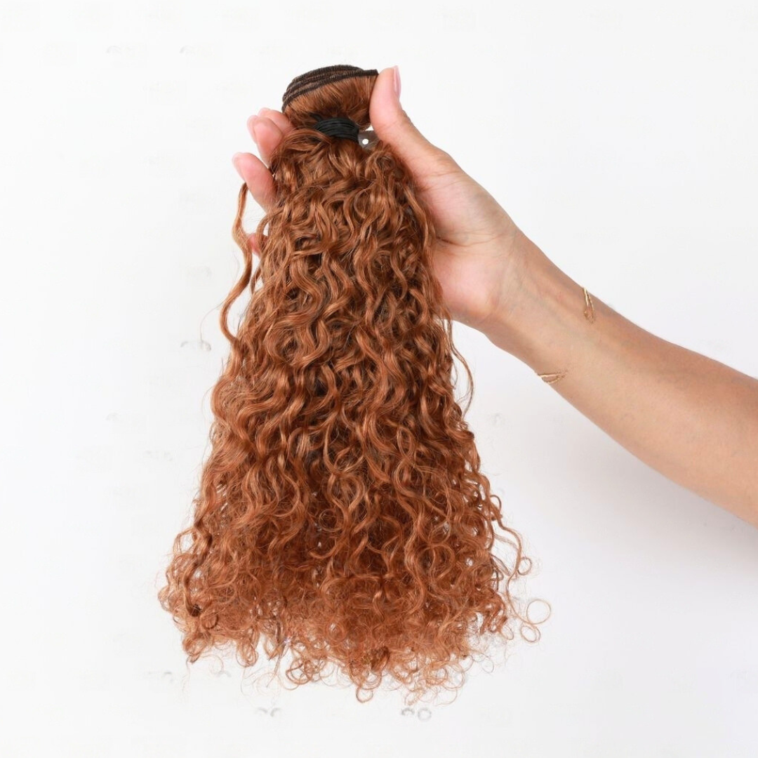 Curly 'Ginger' Traditional Weft Bundle