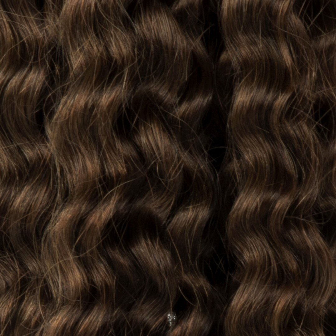 22" Exotic Curly Genius Weft Dark Brown #2
