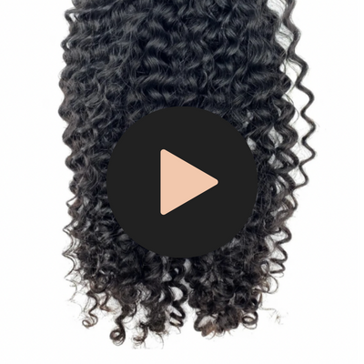 Deep Curly 320g 'Bougie' Clip-in Set - Natural Black & Dark Brown