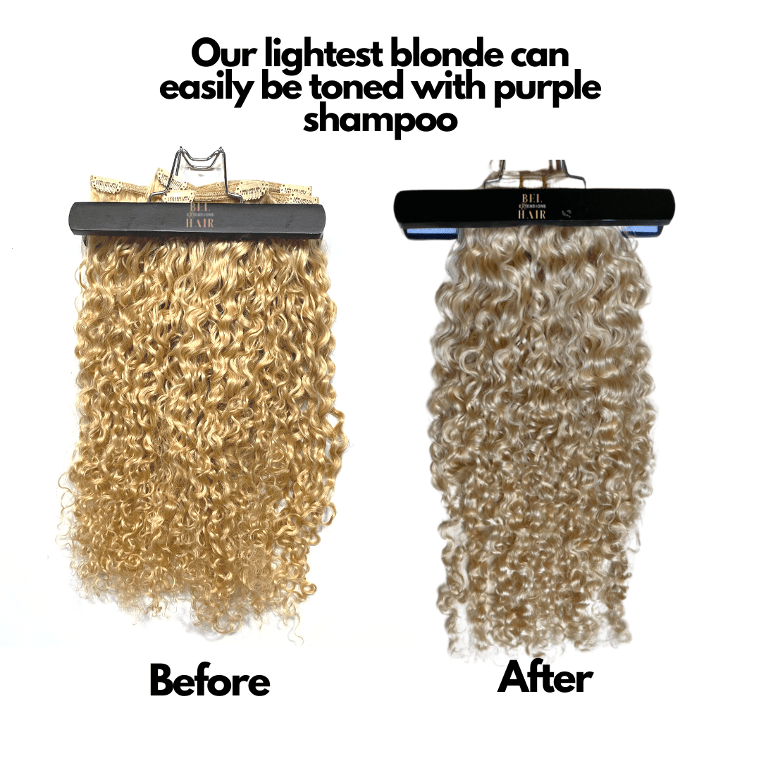 Island Curly Lightest Blonde Clip-in Extensions