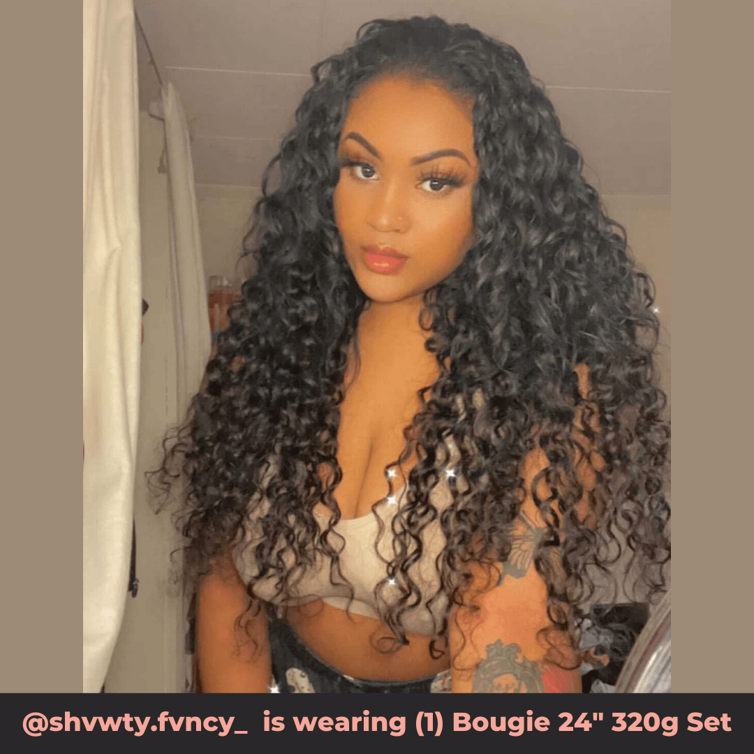 Exotic Curly 320g 'Bougie' Clip-in Set - BelH Ext.